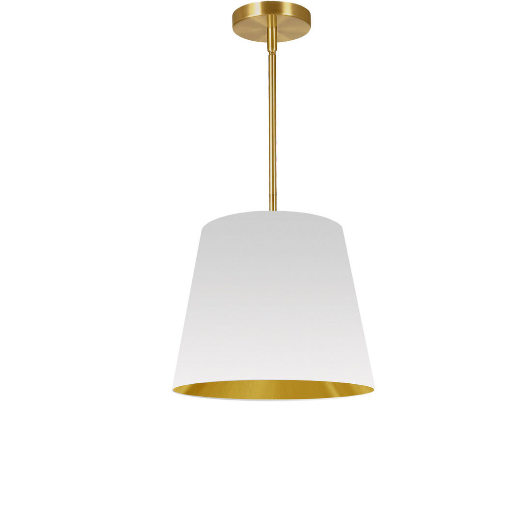 Oversized Drum One Light Pendant in White - available from The Lighting Shoppe, trusted by Canadian homeowners