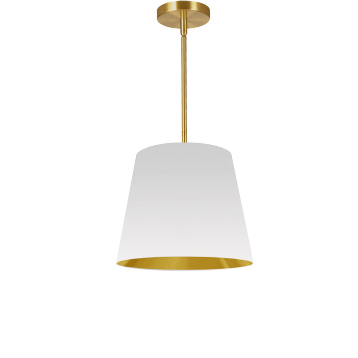 Oversized Drum One Light Pendant in White - available from The Lighting Shoppe, trusted by Canadian homeowners