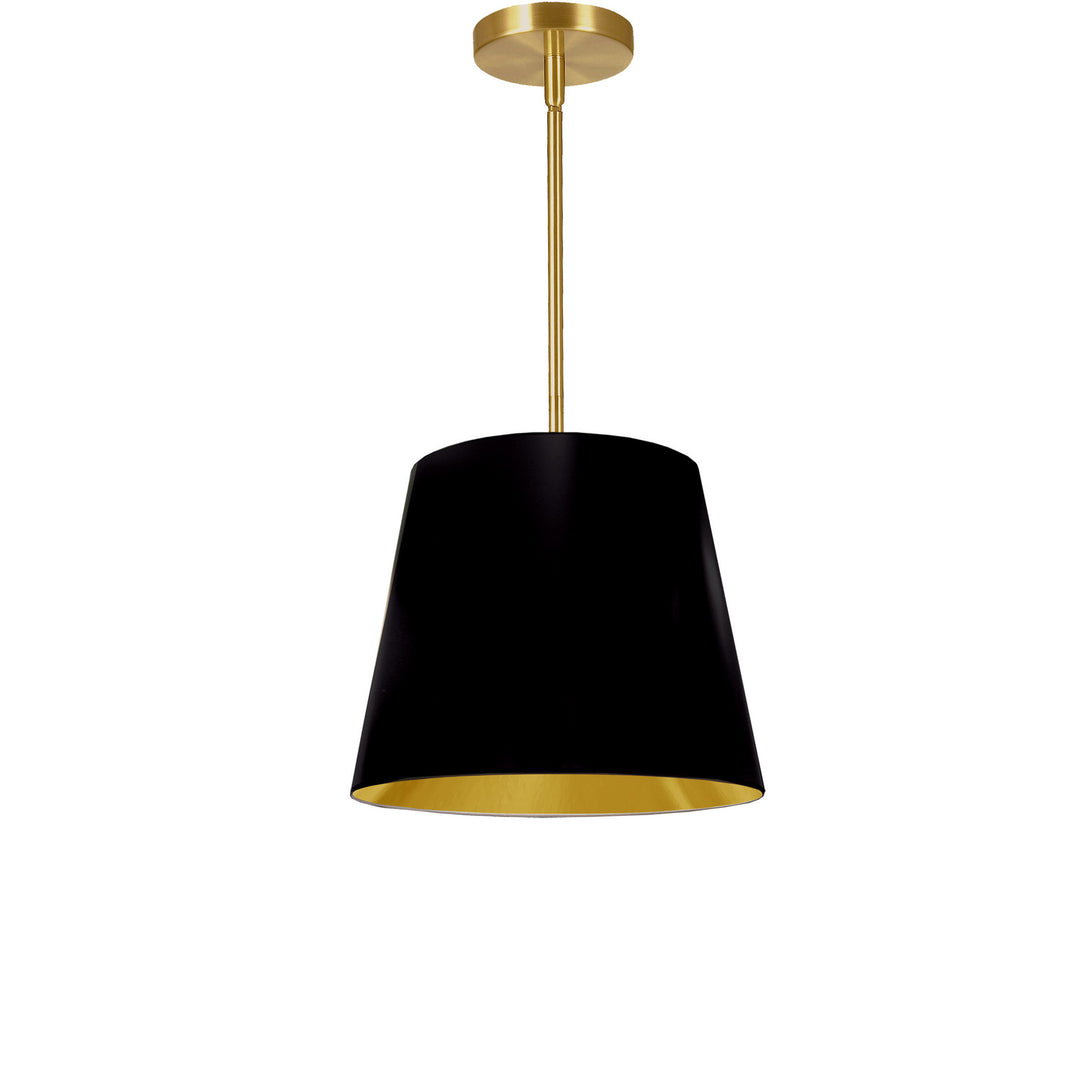Oversized Drum One Light Pendant in Black - available from The Lighting Shoppe, trusted by Canadian homeowners