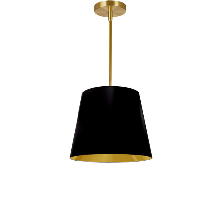 Oversized Drum One Light Pendant in Black - available from The Lighting Shoppe, trusted by Canadian homeowners