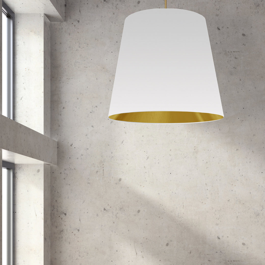 Dainolite Canada - ODR-XL-692 - One Light Pendant - Oversized Drum - White