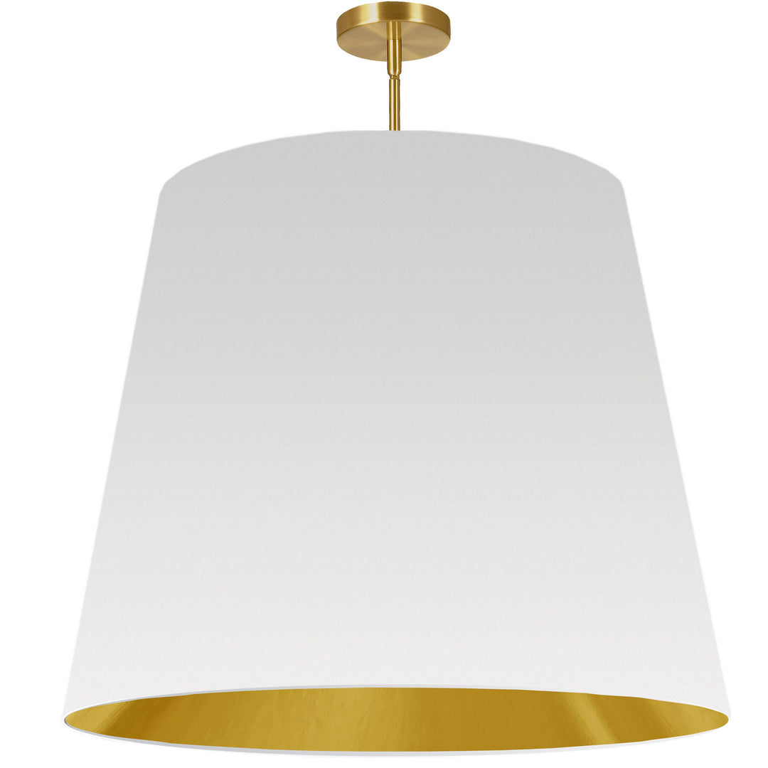 Oversized Drum One Light Pendant in White - available from The Lighting Shoppe, trusted by Canadian homeowners