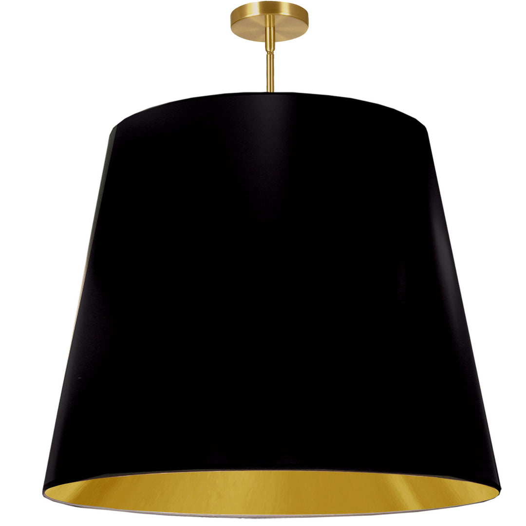 Oversized Drum One Light Pendant in Black - available from The Lighting Shoppe, trusted by Canadian homeowners