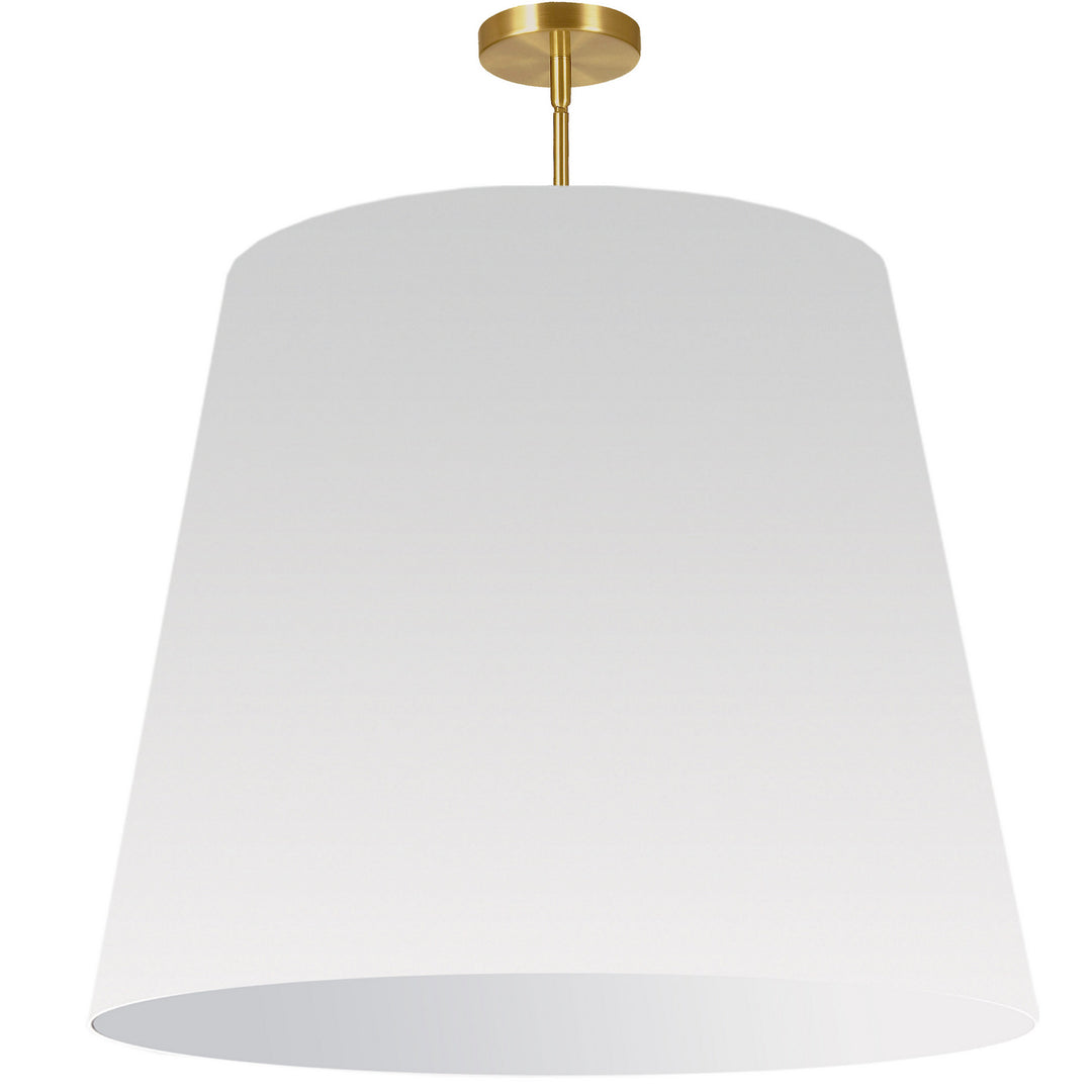 Oversized Drum One Light Pendant in White - available from The Lighting Shoppe, trusted by Canadian homeowners