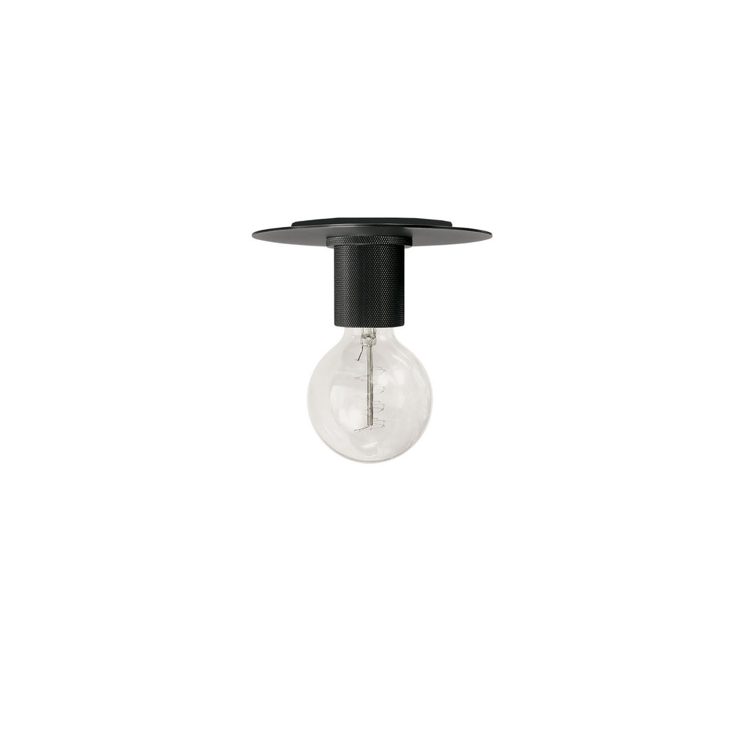 Roswell One Light Flush Mount in Black - available from The Lighting Shoppe, trusted by Canadian homeowners