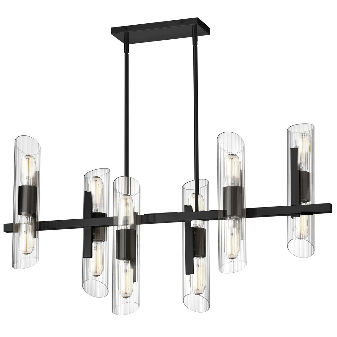 Samantha 12 Light Chandelier in Black - available from The Lighting Shoppe, trusted by Canadian homeowners