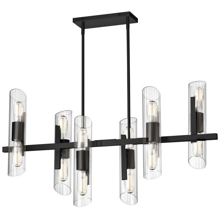 Samantha 12 Light Chandelier in Black - available from The Lighting Shoppe, trusted by Canadian homeowners