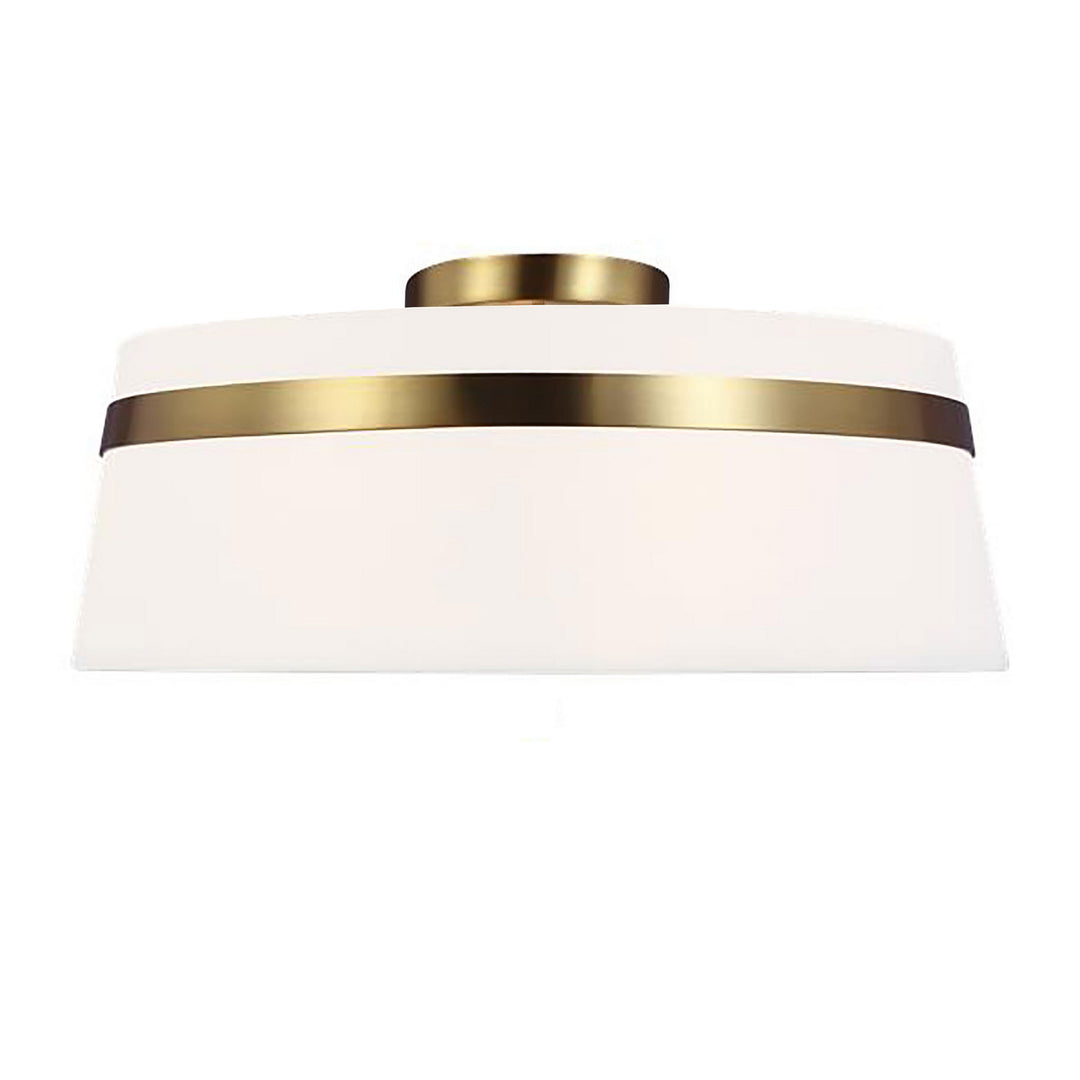 Symphony Three Light Semi-Flush Mount in White - available from The Lighting Shoppe, trusted by Canadian homeowners