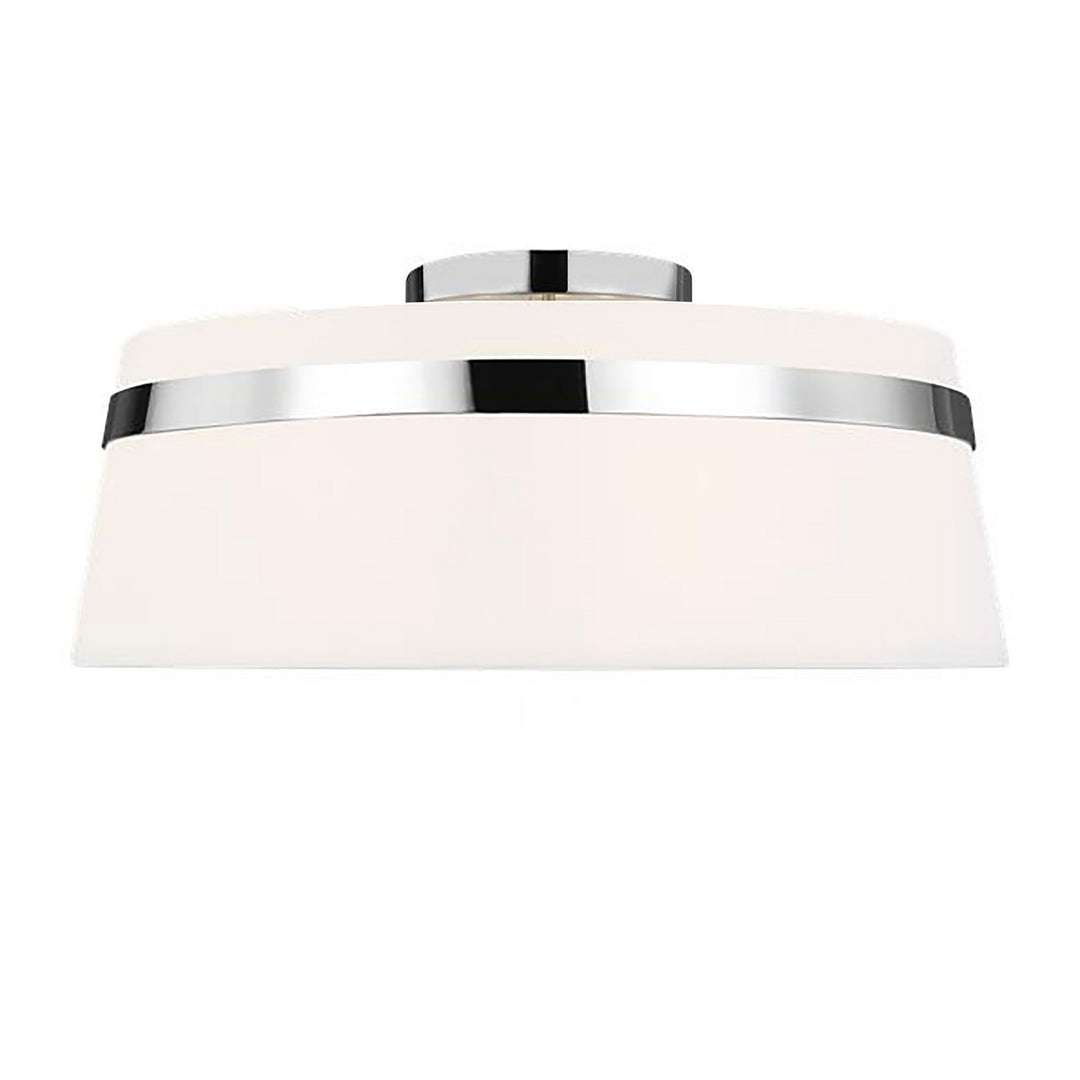 Symphony Three Light Semi-Flush Mount in White - available from The Lighting Shoppe, trusted by Canadian homeowners