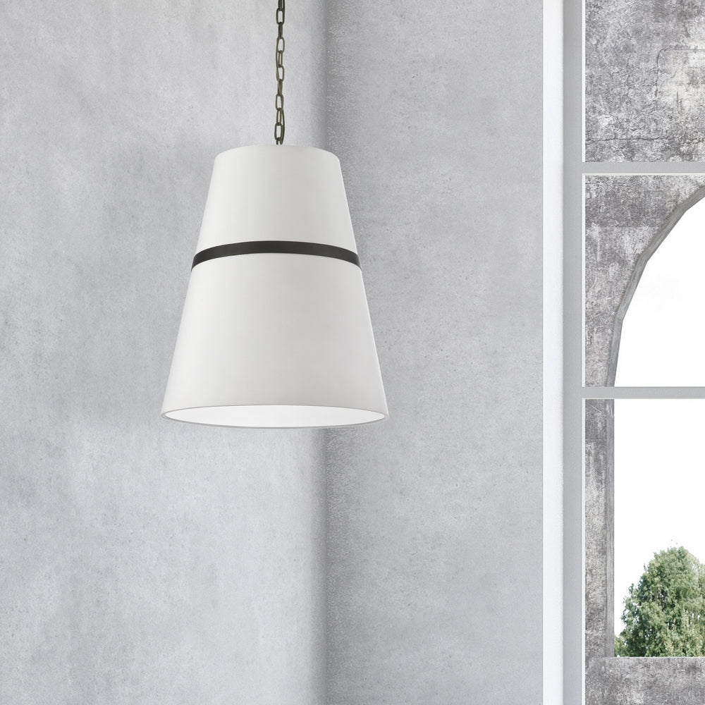 Dainolite Canada - SYM-183P-MB-WH - Three Light Pendant - Symphony - White