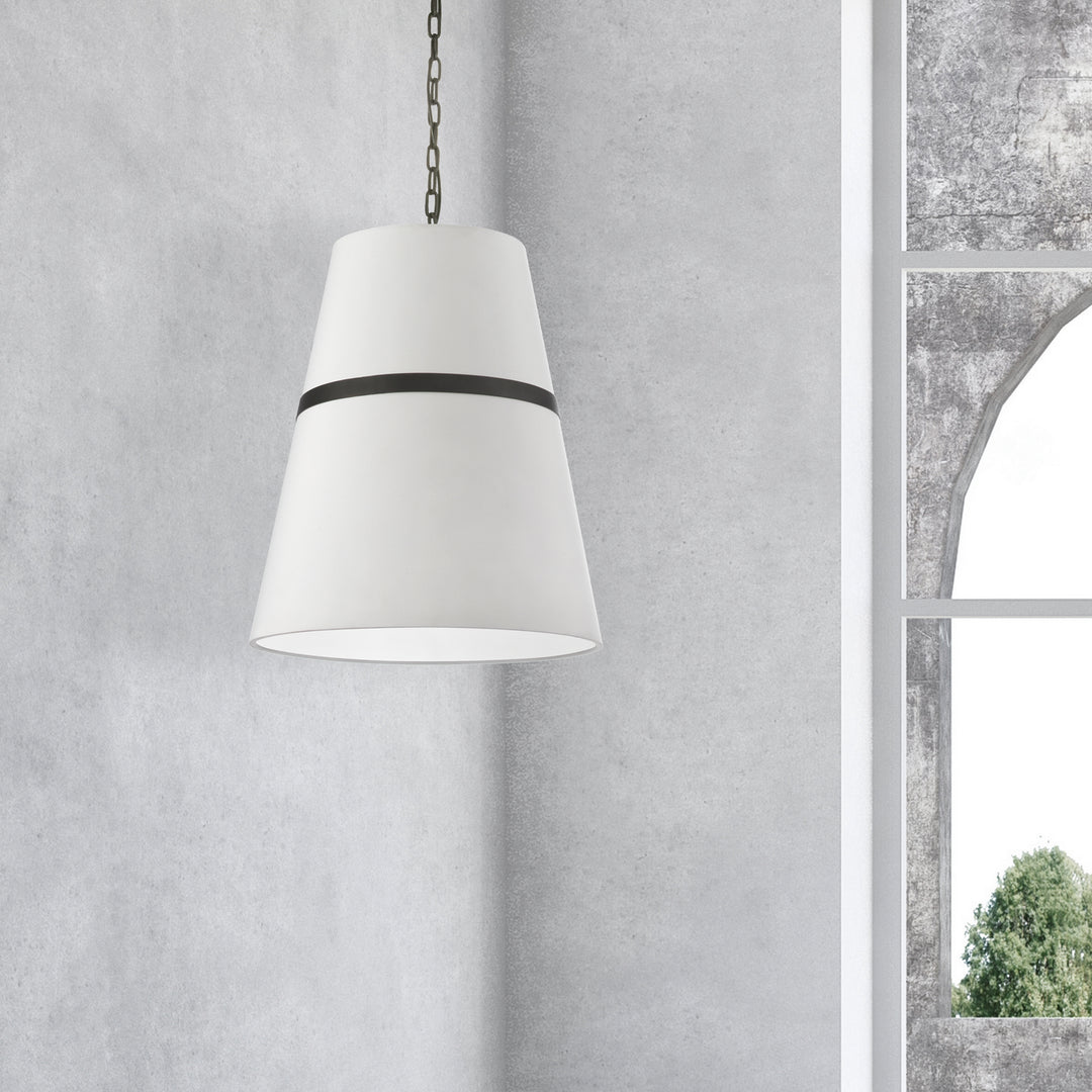 Dainolite Canada - SYM-183P-MB-WH - Three Light Pendant - Symphony - White