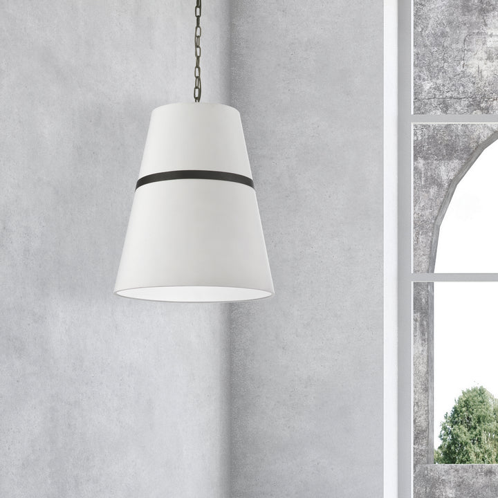 Dainolite Canada - SYM-183P-MB-WH - Three Light Pendant - Symphony - White
