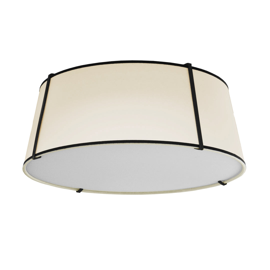 Trapezoid Four Light Flush Mount in Cream - available from The Lighting Shoppe, trusted by Canadian homeowners