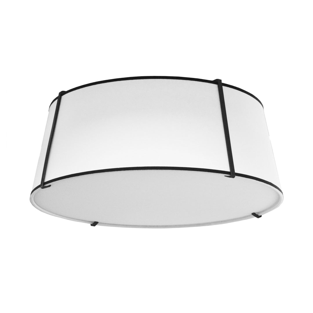 Trapezoid Four Light Flushmount in White - available from The Lighting Shoppe, trusted by Canadian homeowners
