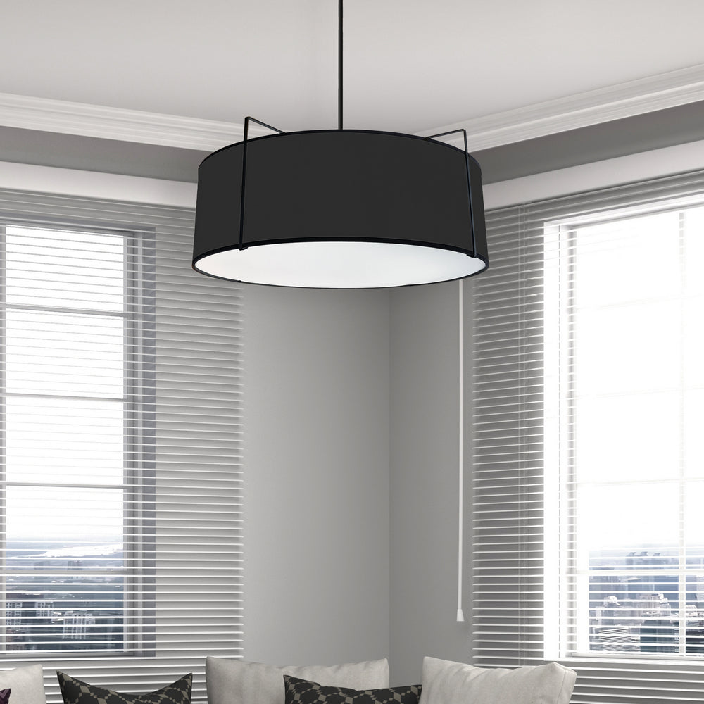 Dainolite Canada - TRA-244P-BK - Four Light Pendant - Trapezoid - Black