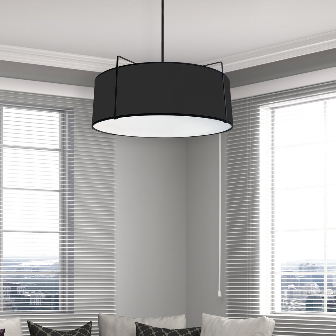 Dainolite Canada - TRA-244P-BK - Four Light Pendant - Trapezoid - Black