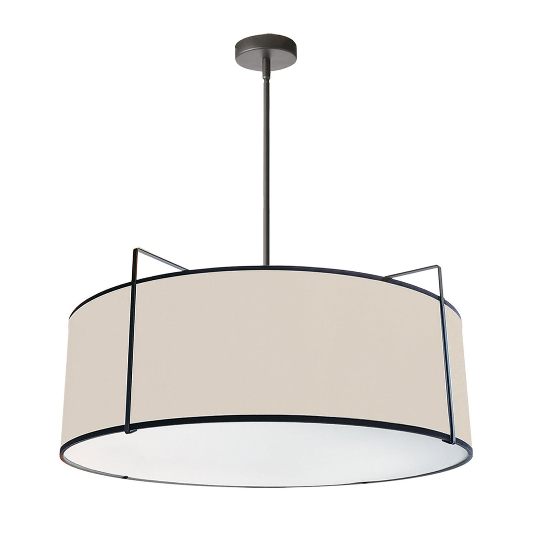 Trapezoid Four Light Pendant in Cream - available from The Lighting Shoppe, trusted by Canadian homeowners