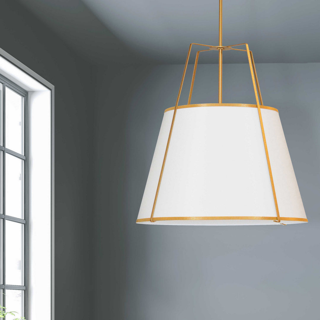 Dainolite Canada - TRA-304P-GLD-WH - Four Light Pendant - Trapezoid - White