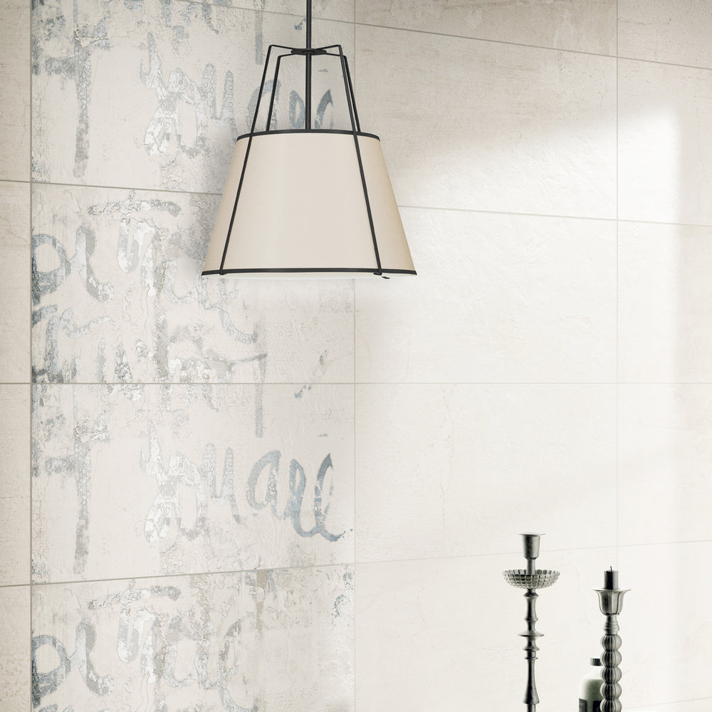 Dainolite Canada - TRA-331P-BK-CRM - Three Light Pendant - Trapezoid - Cream