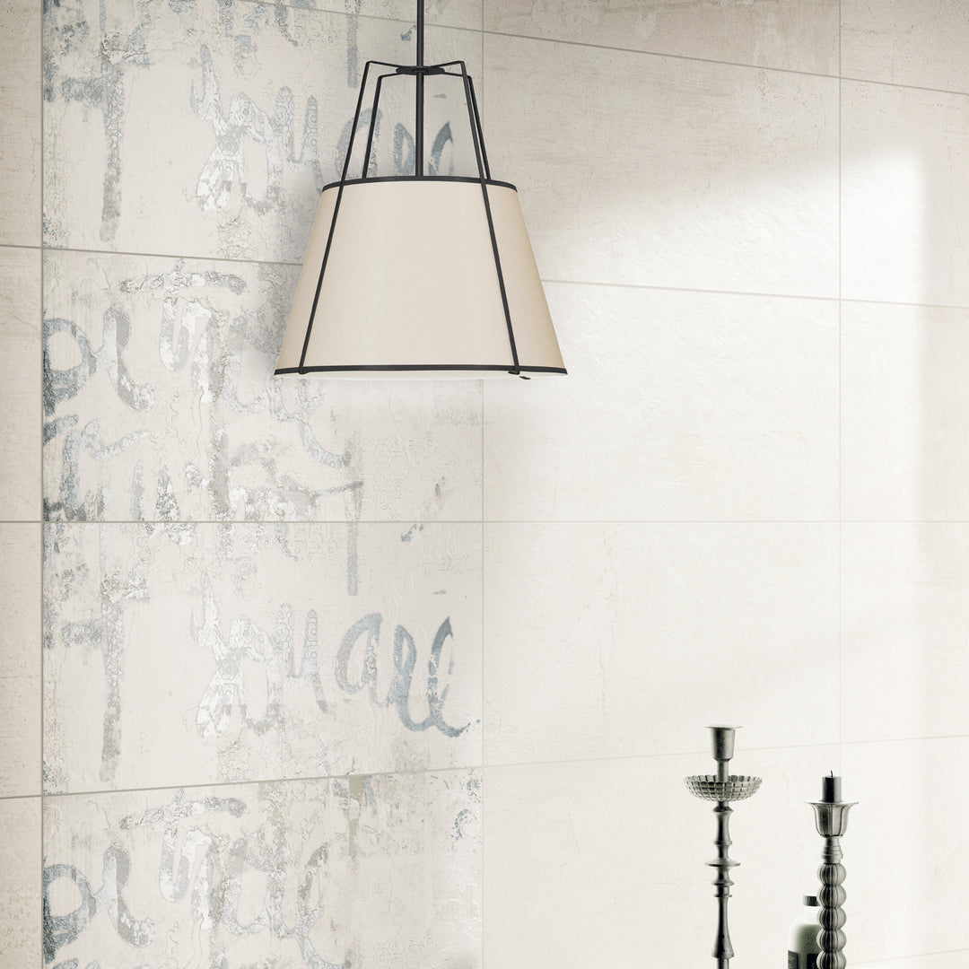Dainolite Canada - TRA-331P-BK-CRM - Three Light Pendant - Trapezoid - Cream