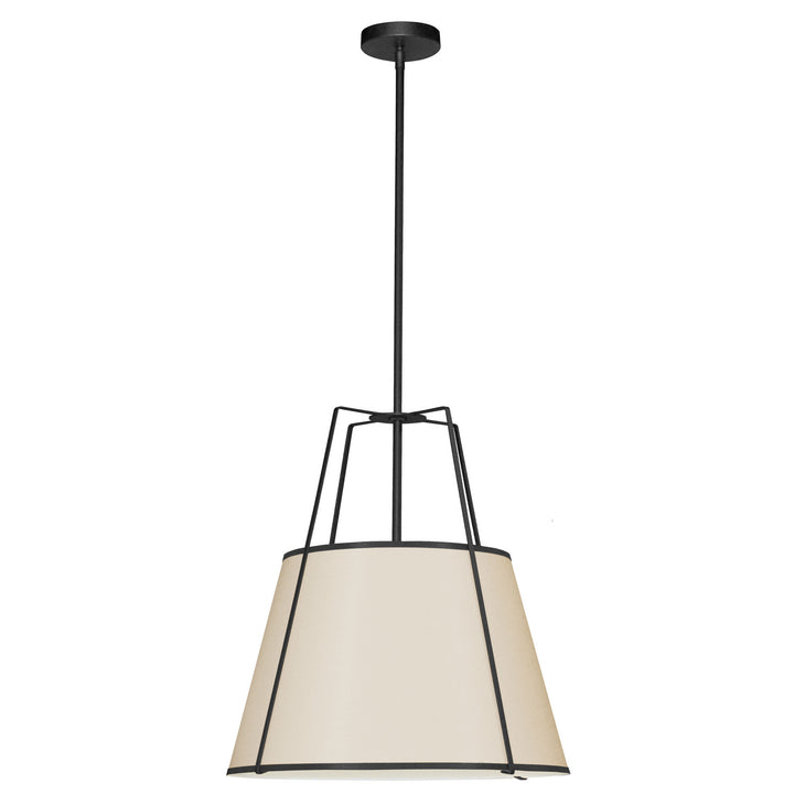Trapezoid Three Light Pendant in Cream - available from The Lighting Shoppe, trusted by Canadian homeowners