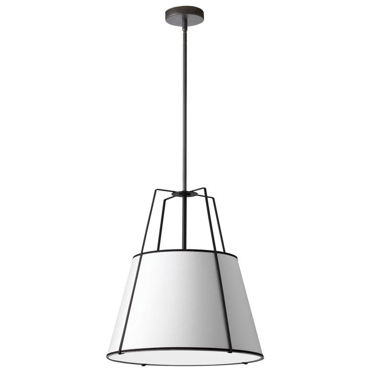 Trapezoid Three Light Pendant in White - available from The Lighting Shoppe, trusted by Canadian homeowners
