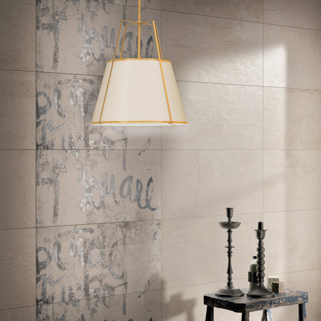 Dainolite Canada - TRA-331P-GLD-CRM - Three Light Pendant - Trapezoid - Cream