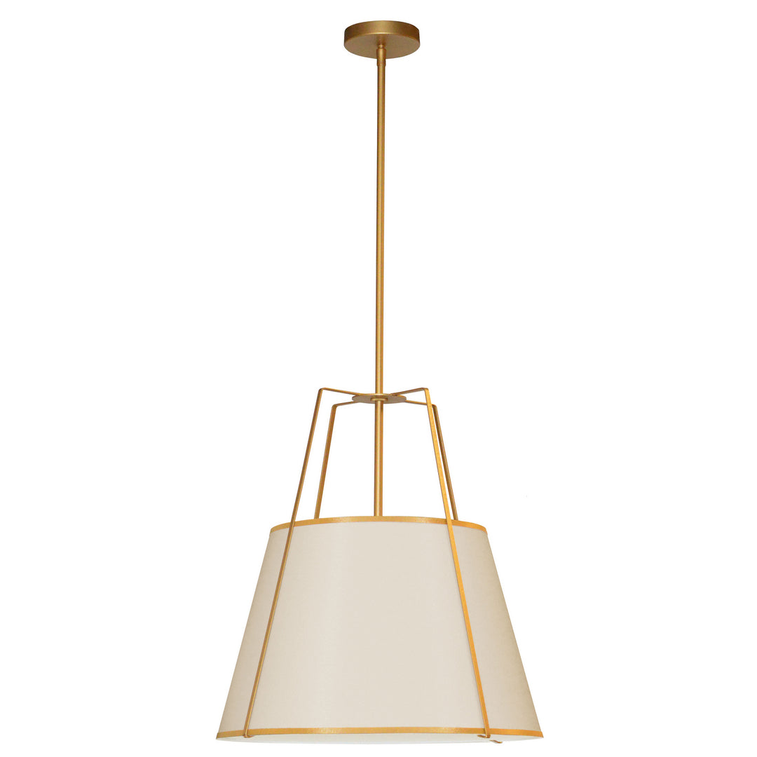 Trapezoid Three Light Pendant in Cream - available from The Lighting Shoppe, trusted by Canadian homeowners