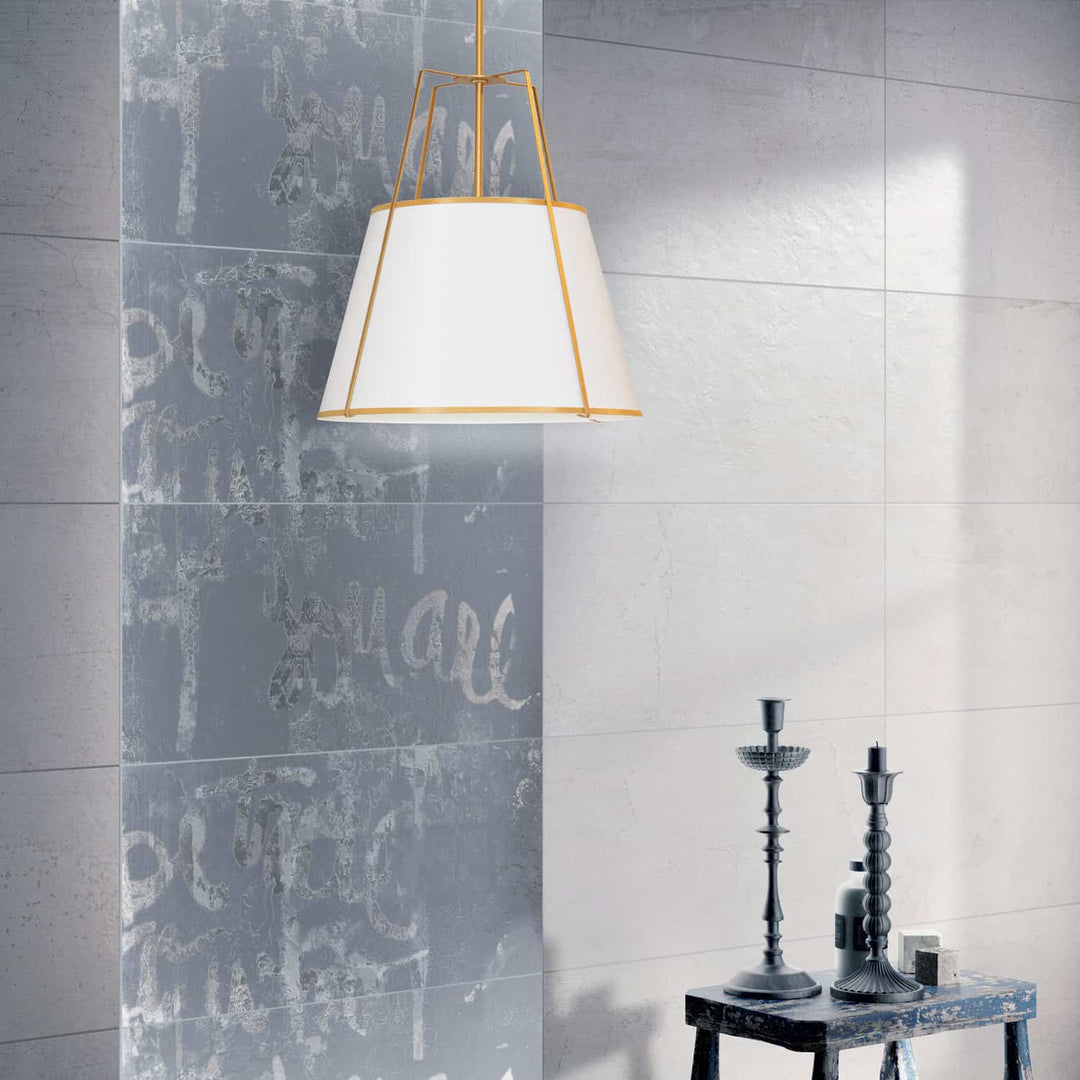 Dainolite Canada - TRA-331P-GLD-WH - Three Light Pendant - Trapezoid - White