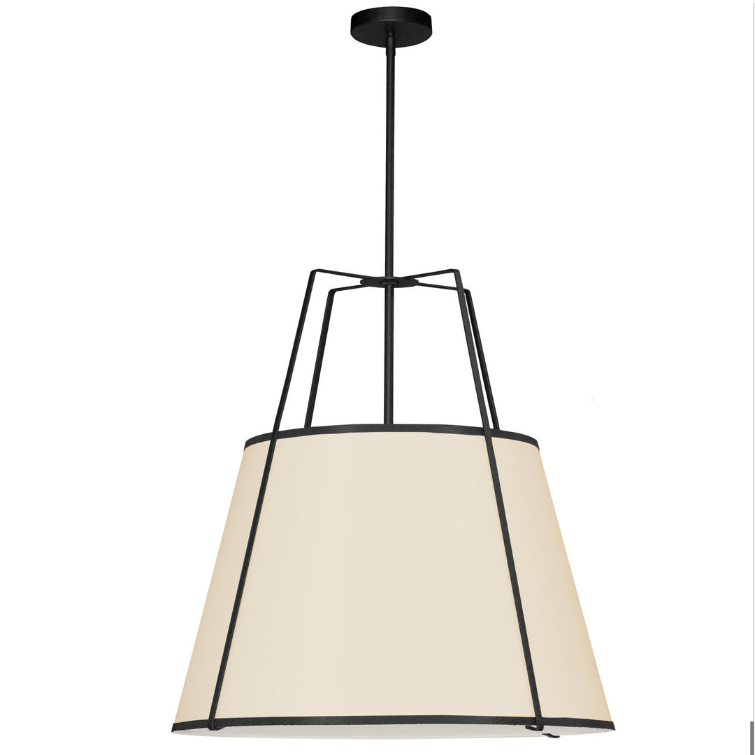 Trapezoid Three Light Pendant in Cream - available from The Lighting Shoppe, trusted by Canadian homeowners