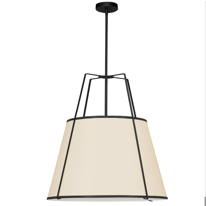 Trapezoid Three Light Pendant in Cream - available from The Lighting Shoppe, trusted by Canadian homeowners