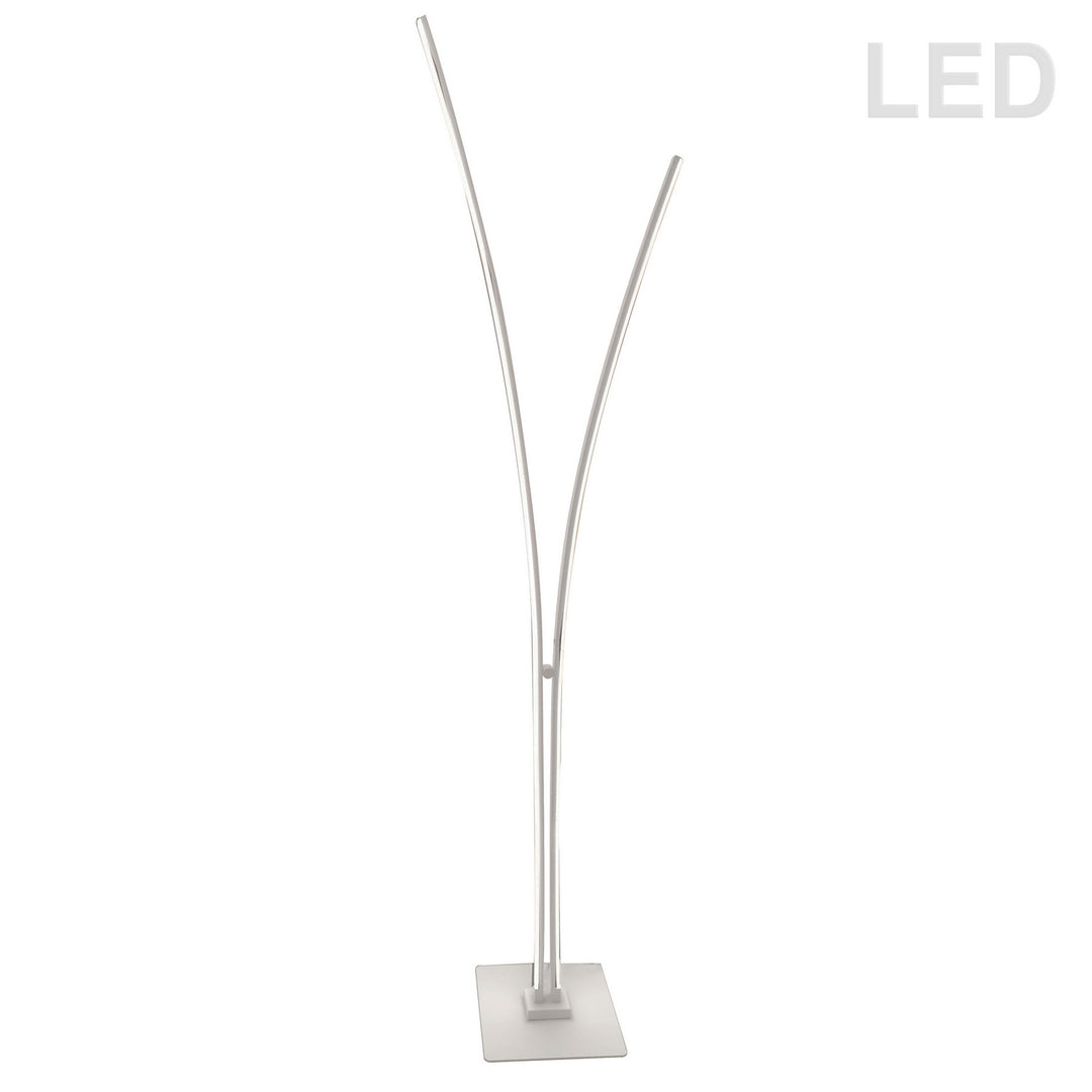 Vincent LED Floor Lamp in White - available from The Lighting Shoppe, trusted by Canadian homeowners