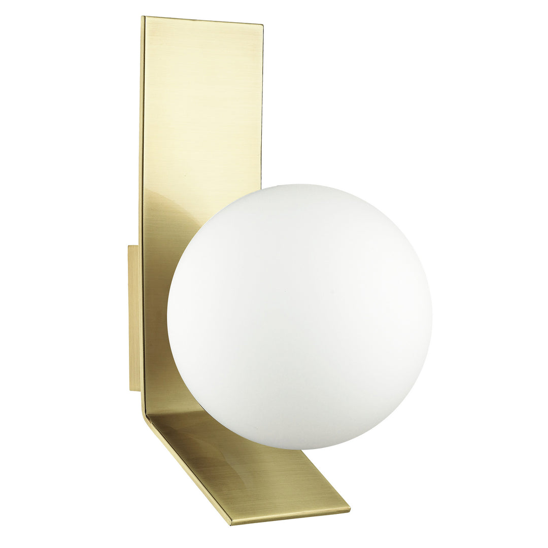 Valemont One Light Wall Sconce in Aged Brass - available from The Lighting Shoppe, trusted by Canadian homeowners