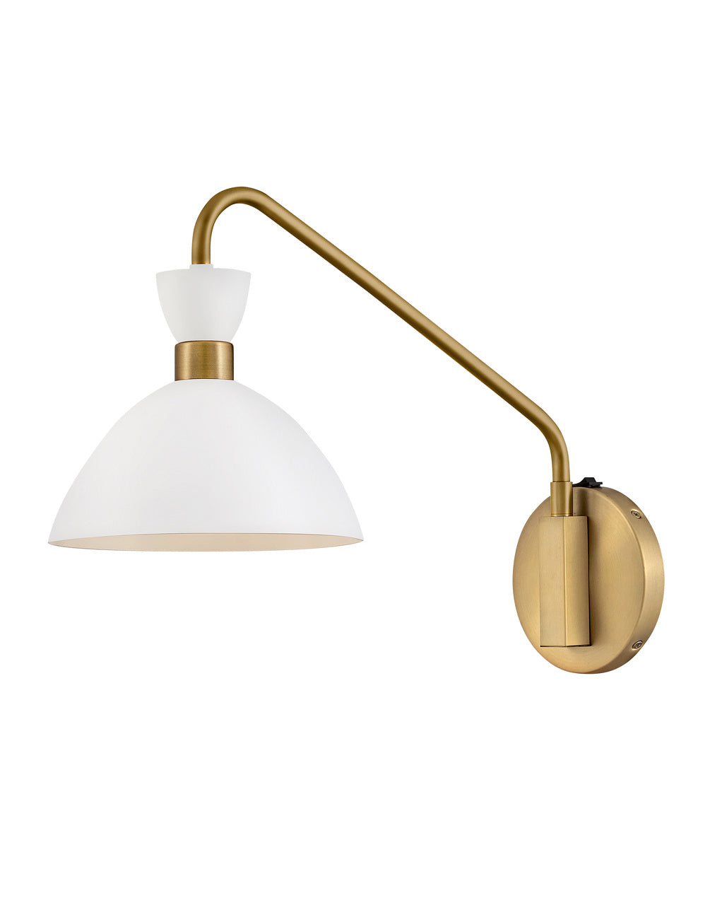 Lark Canada - 83250MW-HB - LED Plug-In Wall Sconce - Simon - Matte White