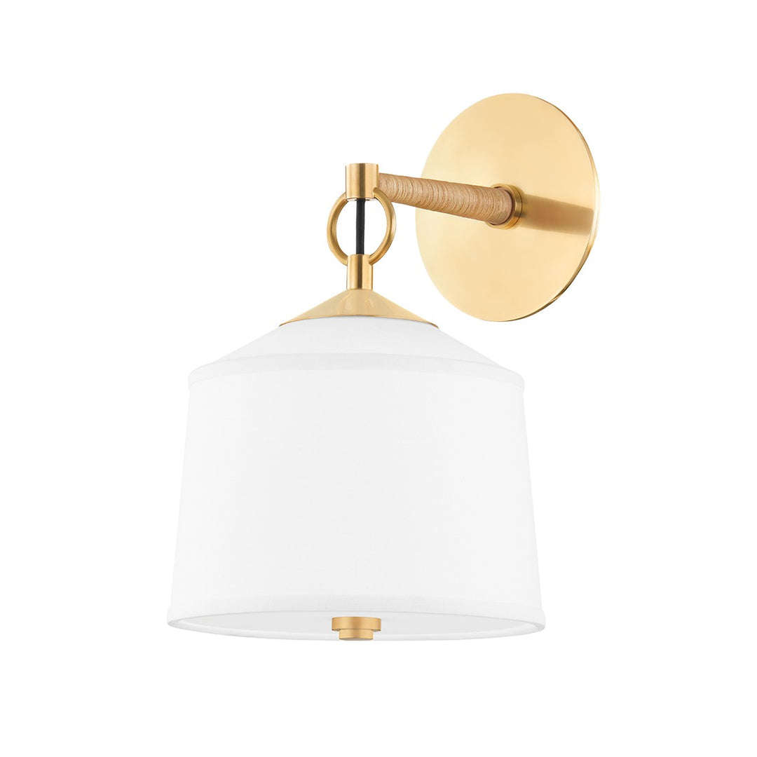 Hudson Valley Canada - 5200-AGB - One Light Wall Sconce - White Plains - Aged Brass