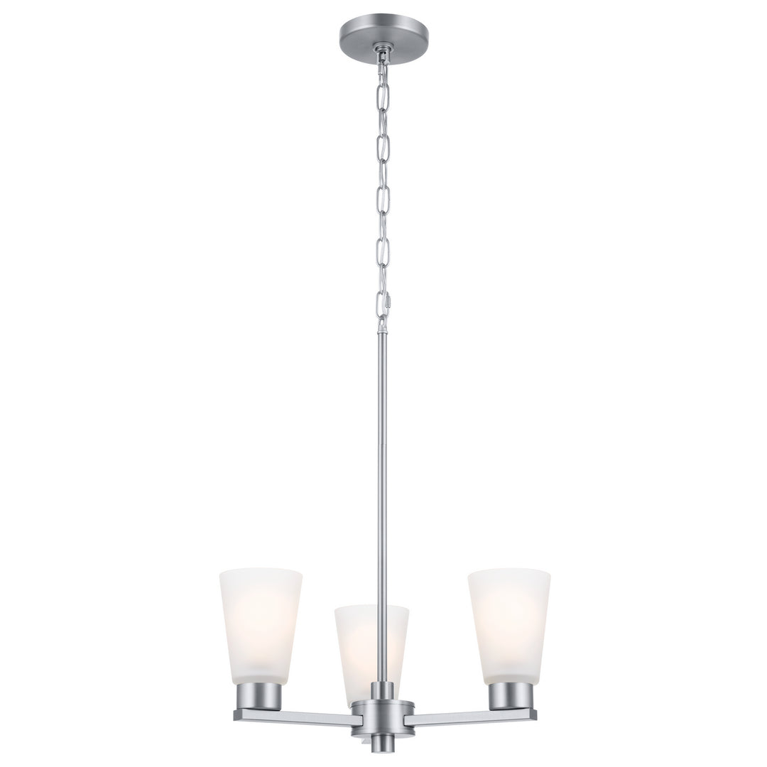 Kichler Canada - 52435NI - Three Light Chandelier - Stamos - Brushed Nickel