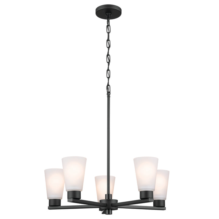 Kichler Canada - 52436BK - Five Light Chandelier - Stamos - Black
