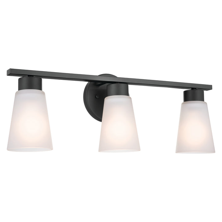 Kichler Canada - 55121BK - Three Light Bath - Stamos - Black