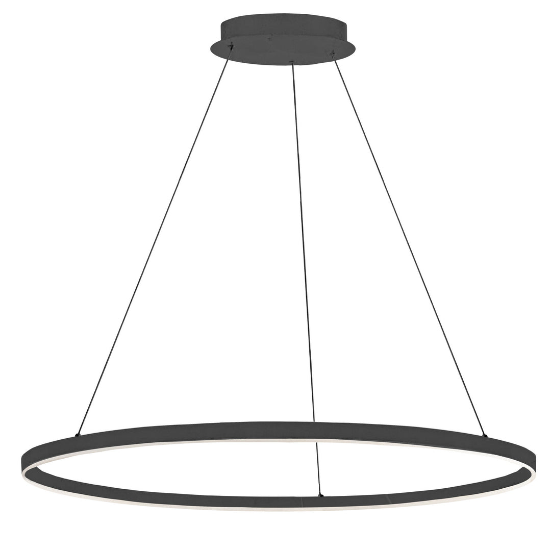 Circulo LED Chandelier in Black - available from The Lighting Shoppe, trusted by Canadian homeowners