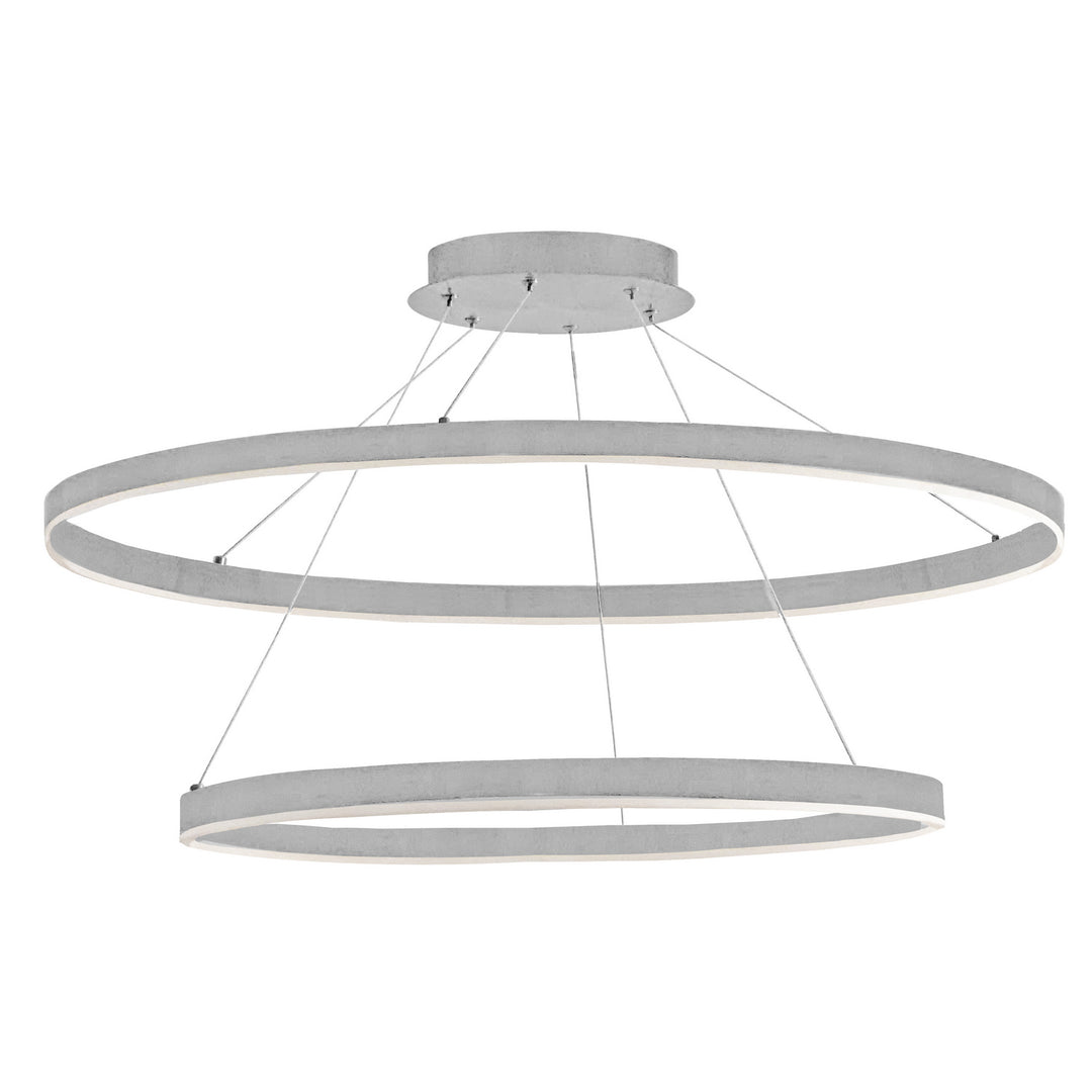 Circulo LED Chandelier in Silver - available from The Lighting Shoppe, trusted by Canadian homeowners
