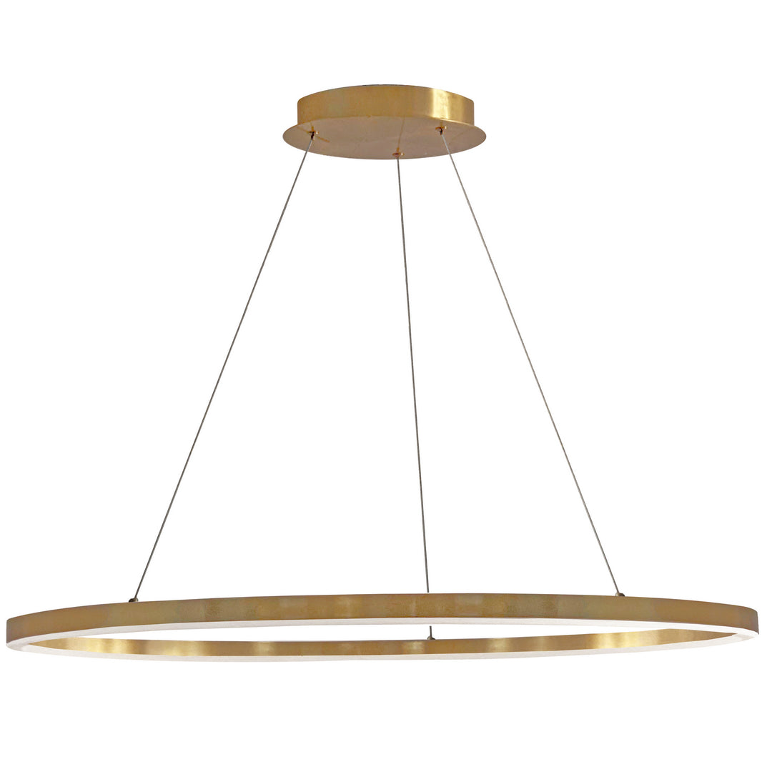 Circulo LED Chandelier in Aged Brass - available from The Lighting Shoppe, trusted by Canadian homeowners