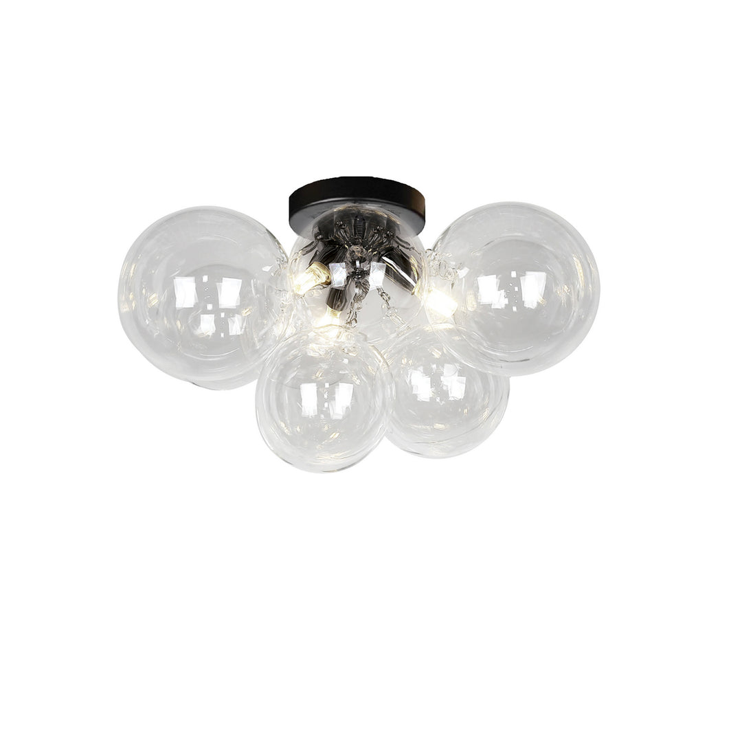 Comet Three Light Flush Mount in Clear - available from The Lighting Shoppe, trusted by Canadian homeowners
