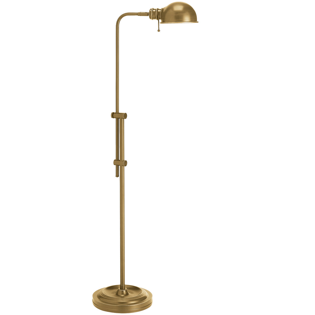 Fedora One Light Floor Lamp in Aged Brass - available from The Lighting Shoppe, trusted by Canadian homeowners