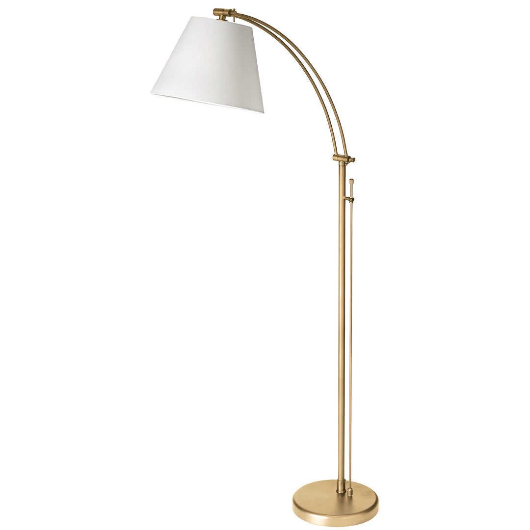 Felix One Light Floor Lamp in Aged Brass - available from The Lighting Shoppe, trusted by Canadian homeowners