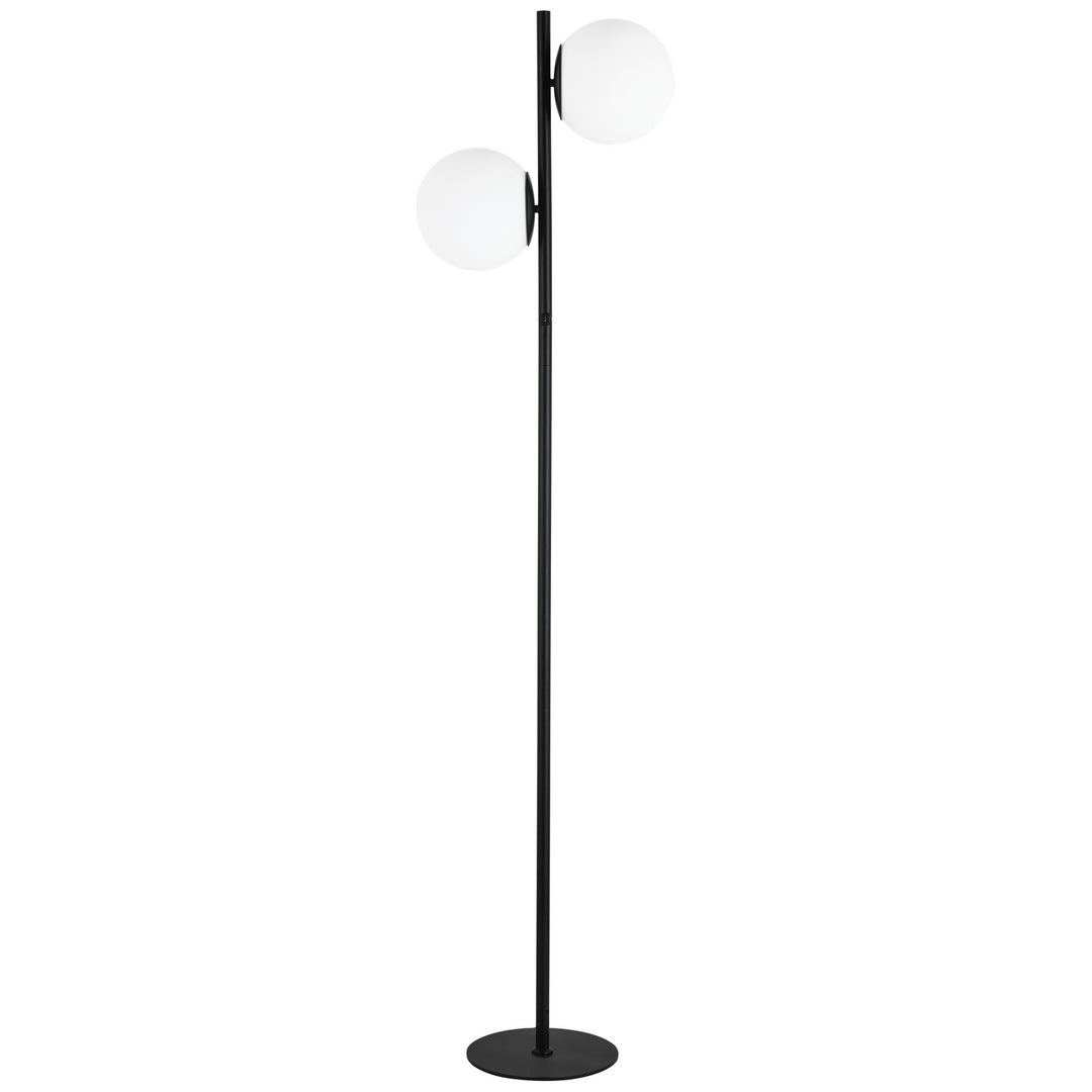 Folgar Two Light Floor Lamp in Black - available from The Lighting Shoppe, trusted by Canadian homeowners
