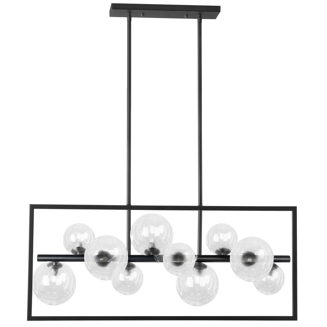 Glasgow Ten Light Pendant in Black - available from The Lighting Shoppe, trusted by Canadian homeowners