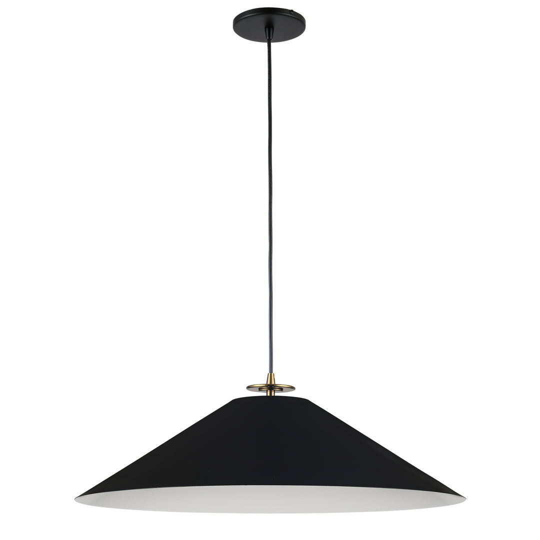 Prudence One Light Pendant in Black - available from The Lighting Shoppe, trusted by Canadian homeowners