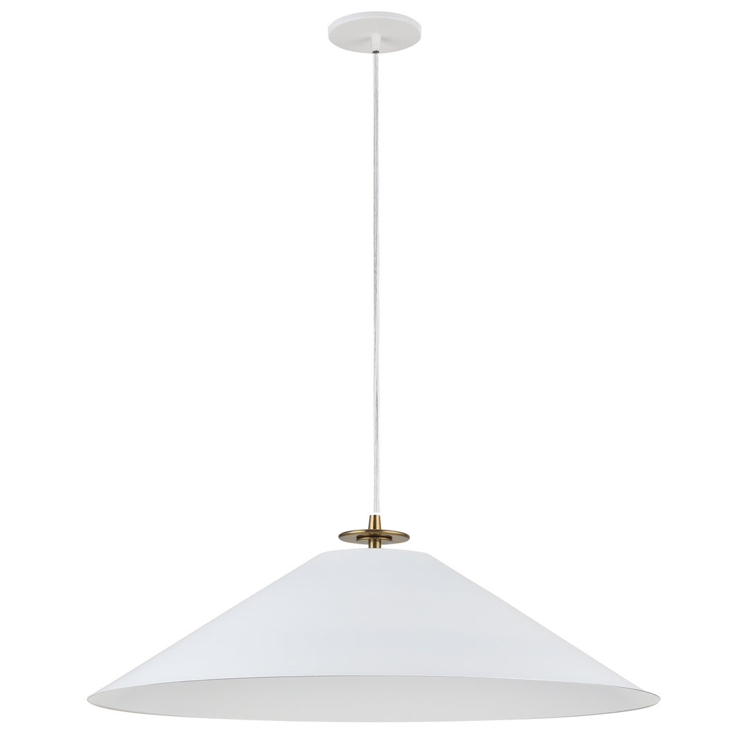 Prudence One Light Pendant in White - available from The Lighting Shoppe, trusted by Canadian homeowners