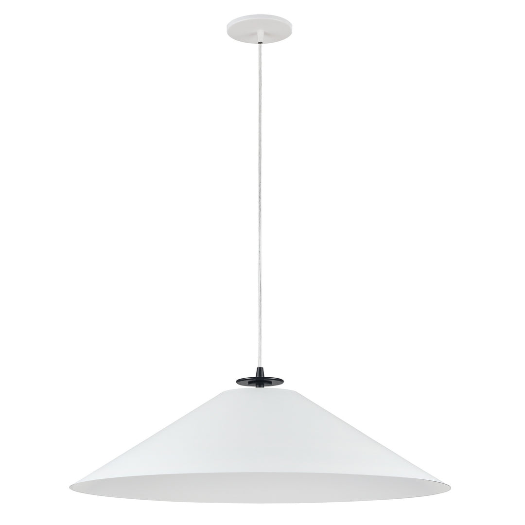 Prudence One Light Pendant in White - available from The Lighting Shoppe, trusted by Canadian homeowners