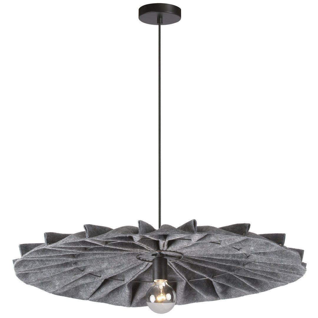 Plegado One Light Pendant in Grey - available from The Lighting Shoppe, trusted by Canadian homeowners